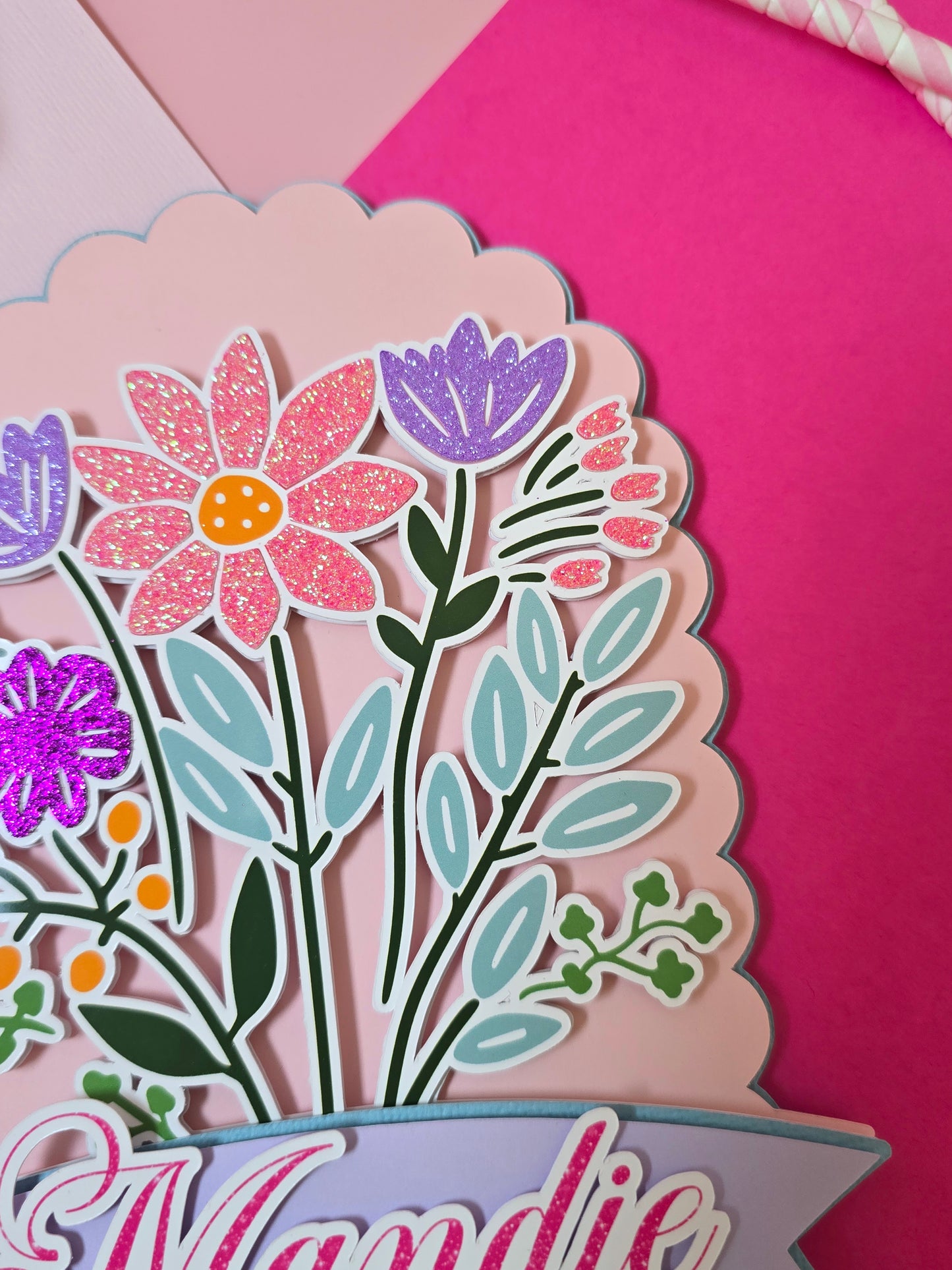 Wildflowers Cake topper, Flowers Cake topper, wildflowers, first birthday decor
