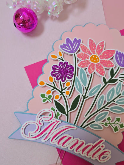 Wildflowers Cake topper, Flowers Cake topper, wildflowers, first birthday decor