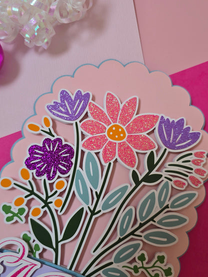Wildflowers Cake topper, Flowers Cake topper, wildflowers, first birthday decor