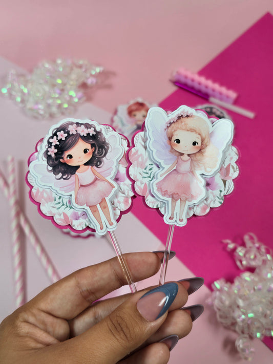 Fairy Cupcake Topper, Fairy Garden cupcake decor, Fairy birthday