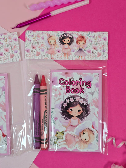 Fairy mini coloring books, Fairy garden mini coloring pages, Fairies party favors
