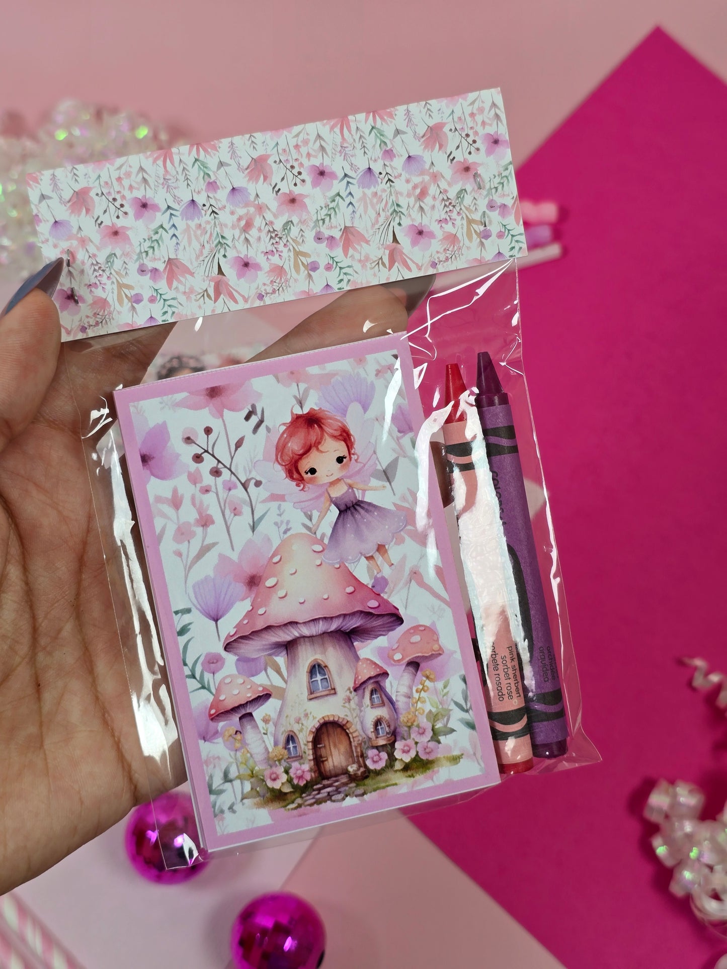 Fairy mini coloring books, Fairy garden mini coloring pages, Fairies party favors