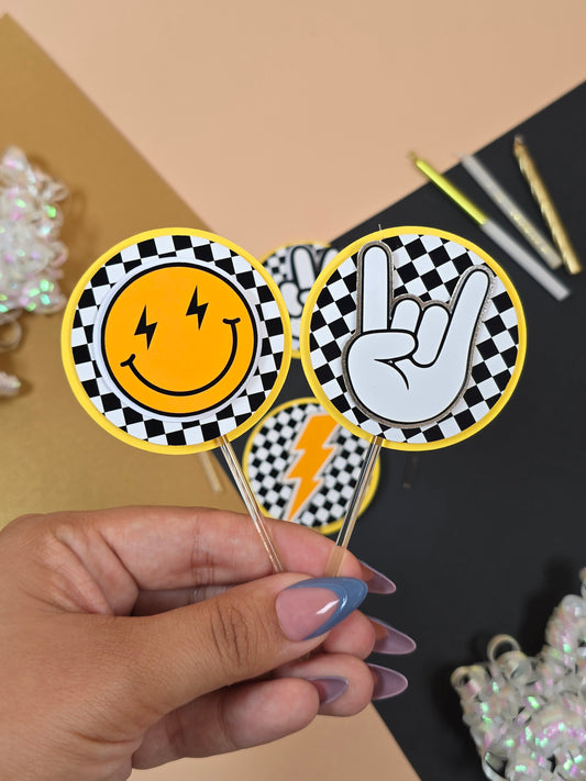 One happy dude Cupcake Toppers, One happy dude cupcake decor