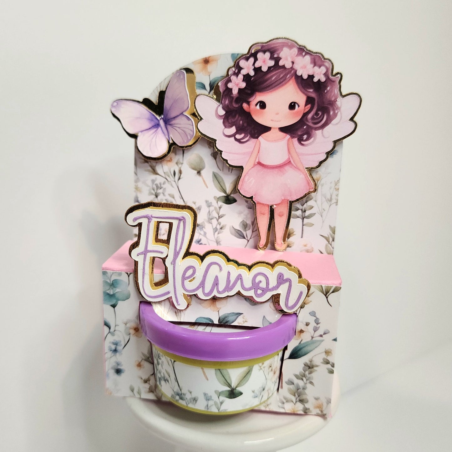 Fairy first birthday Mini play doh Box Fairy Garden Party favors play doh fairy Fairy garden theme party Fairy birthday theme