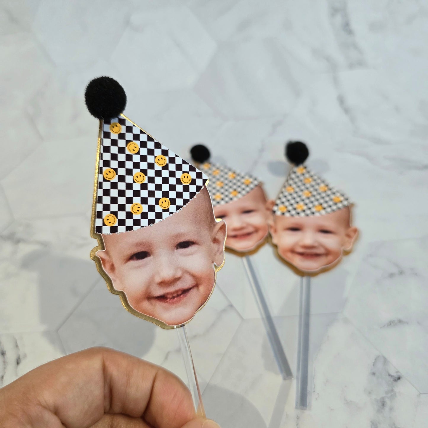 One Happy Dude Cupcake toppers, One happy dude decor