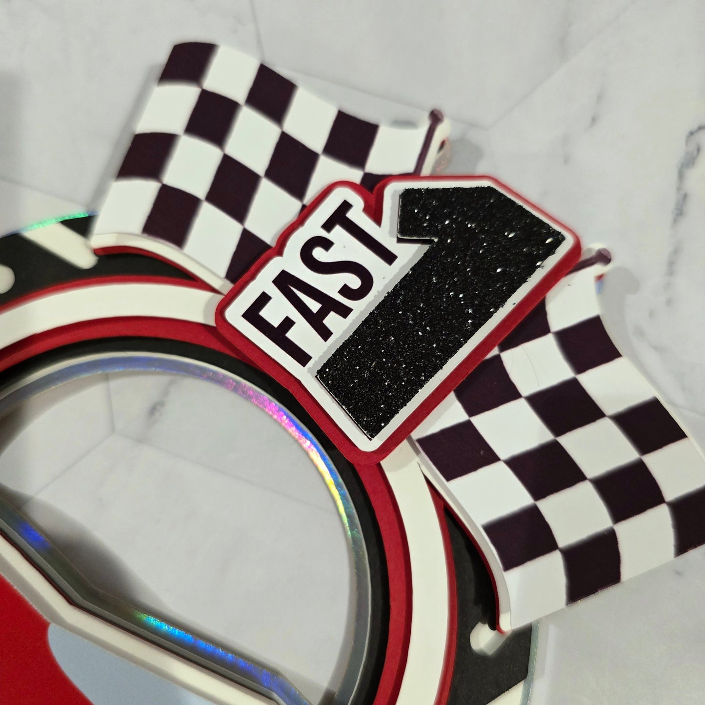 Race Car Cake topper, One fast birthday, Race cars Fast one party theme