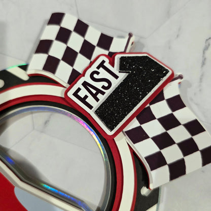 Race Car Cake topper, One fast birthday, Race cars Fast one party theme