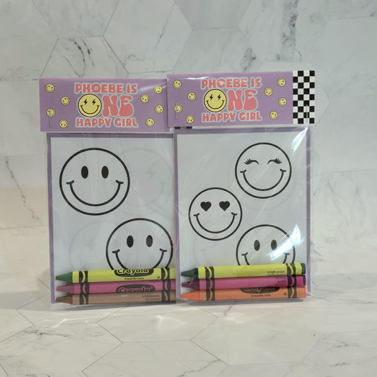 One happy Girl coloring books, daisy coloring pages, one happy girl birthday, first birthday