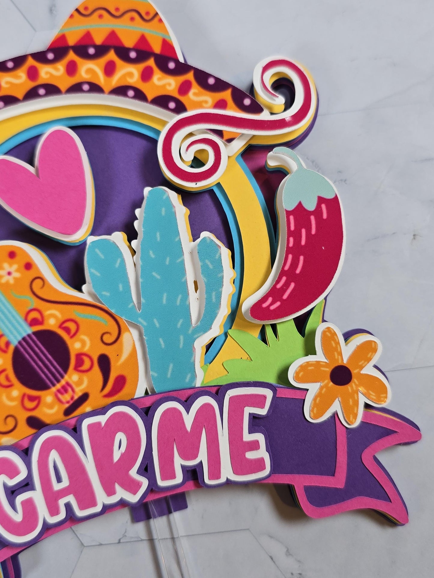 Mexican fiesta cake topper, Fiesta Cake topper,
