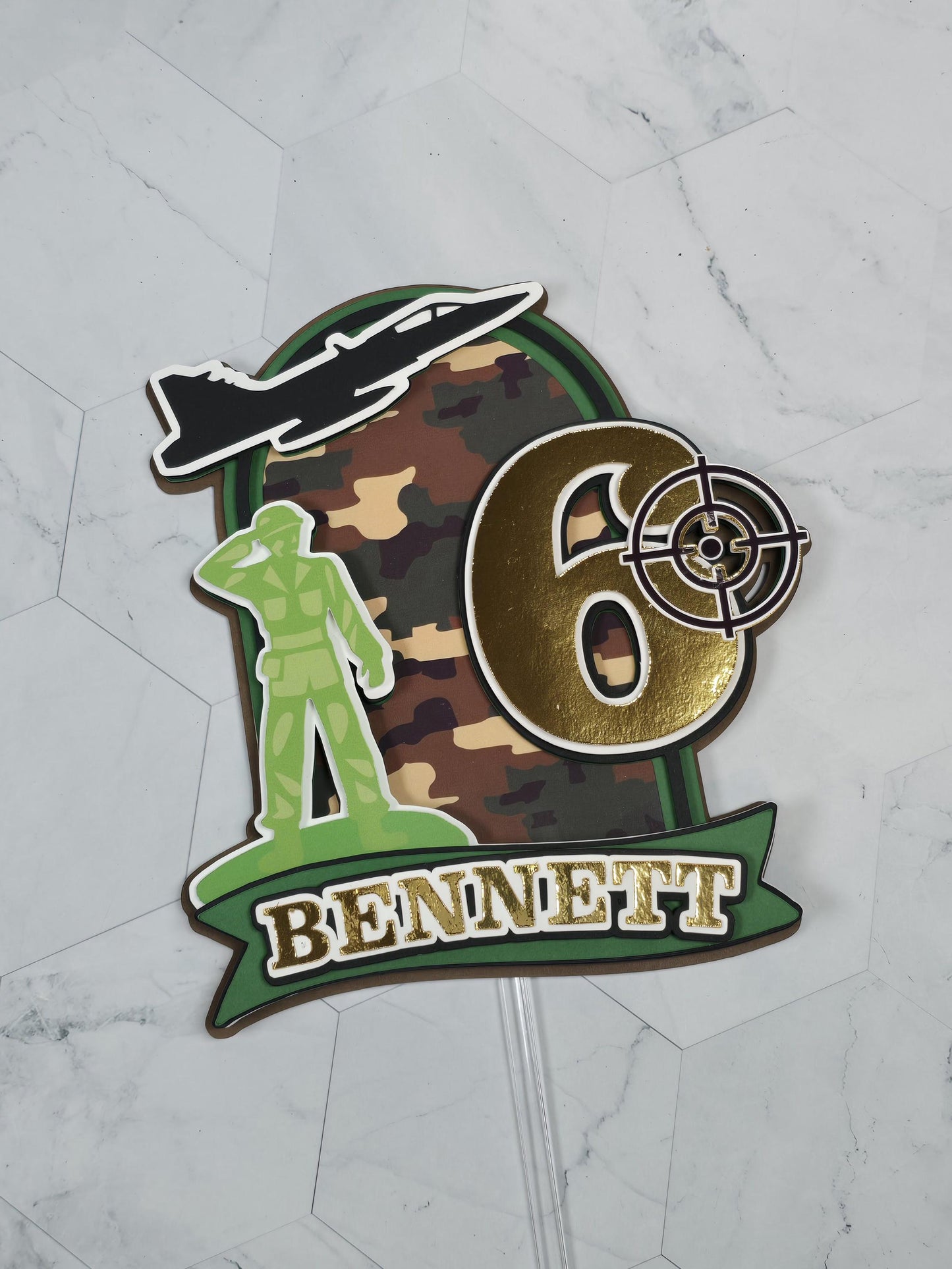 Army Man Cake topper, Army birthday theme, Army military party theme, Soldier cake topper