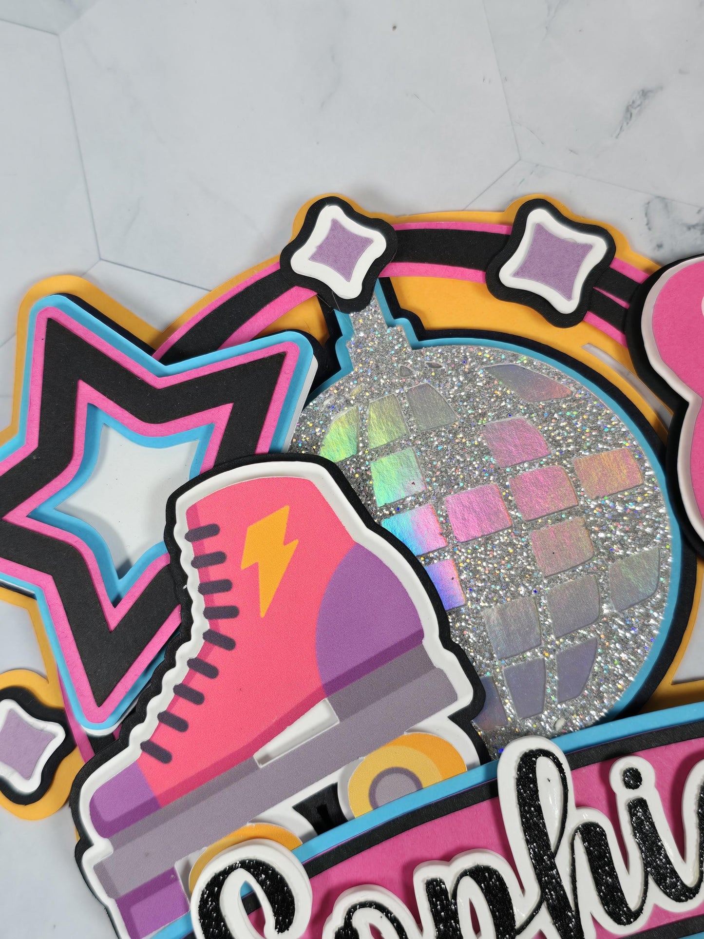Roller Skate cake topper Roller Skate theme Roller Skate disco party