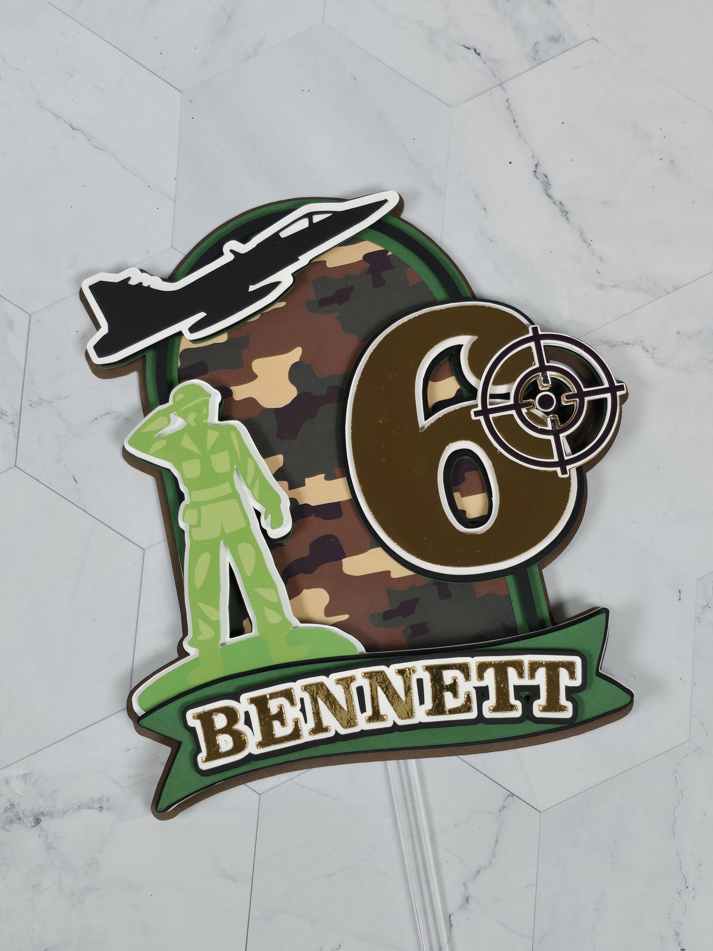 Army Man Cake topper, Army birthday theme, Army military party theme, Soldier cake topper