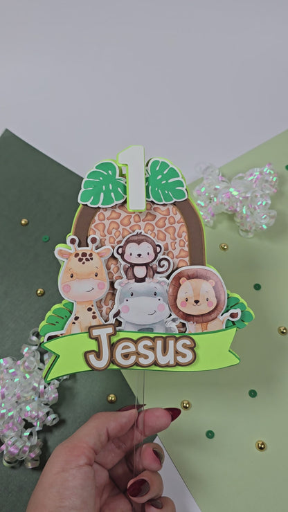 Wild One Cake topper, Safari Cake topper, Safari Birthday