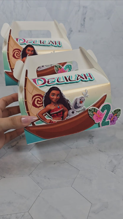 Vaiana Gable boxes, Vaiana party favors , Vaiana birthday