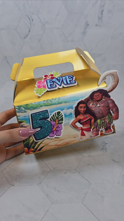 Vaiana Gable boxes, Vaiana party favors , Vaiana birthday
