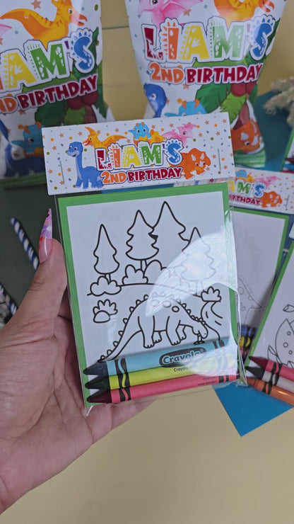 Dinosaurs Coloring books, Dinosaurs party favors
