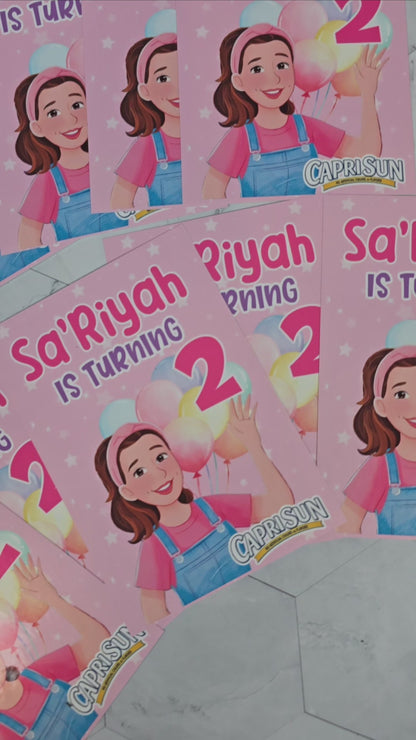 Ms Rachel capri Sun Labels, Ms Rachel waterproof labels, Ms Rachel juice labels