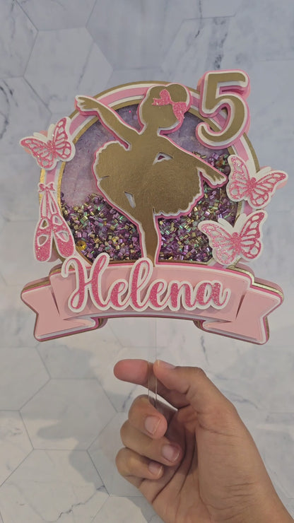 Ballerina Cake topper, Tutu party theme, Ballerina birthday theme