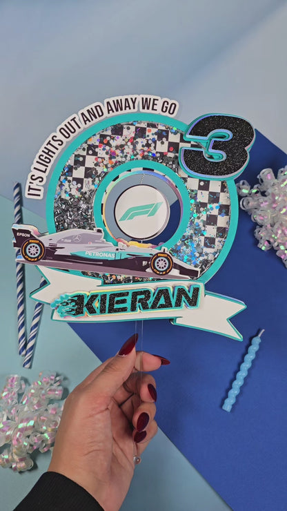 Race Cars Cake topper,Formula 1 Cake topper,Race Cars cake topper, F1 birthday