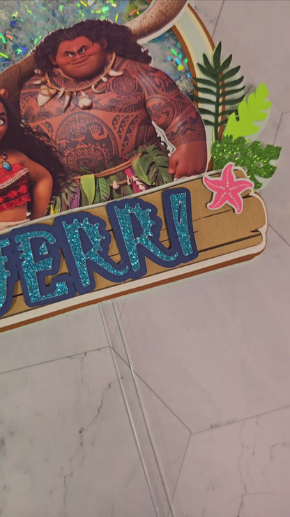 Vaiana Cake topper, Vaiana theme party, Vaiana party theme