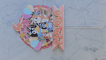 Bluey Cake topper, Bluey theme party, Bluey party