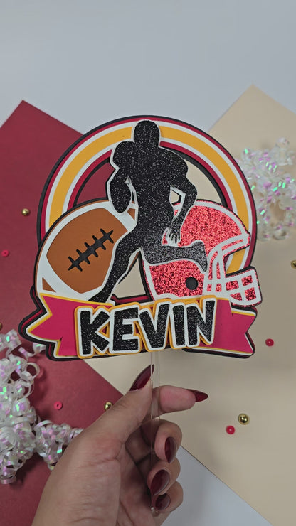 Football Cake topper, NFL cake topper