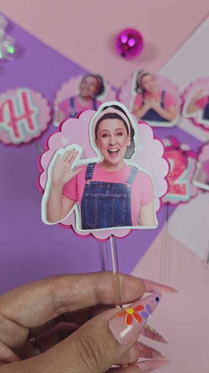 Ms Rachel Cupcake Topper, Ms Rachel cupcake decor, Ms Rachel birthday