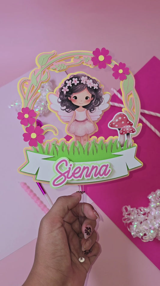 Fairy Cake topper, Fairy garden birthday, Fairy party theme