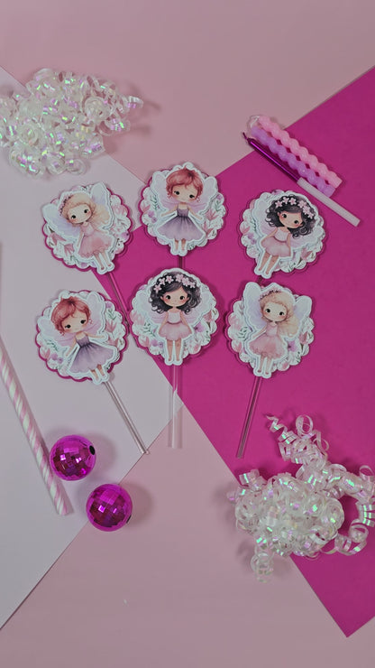 Fairy Cupcake Topper, Fairy Garden cupcake decor, Fairy birthday