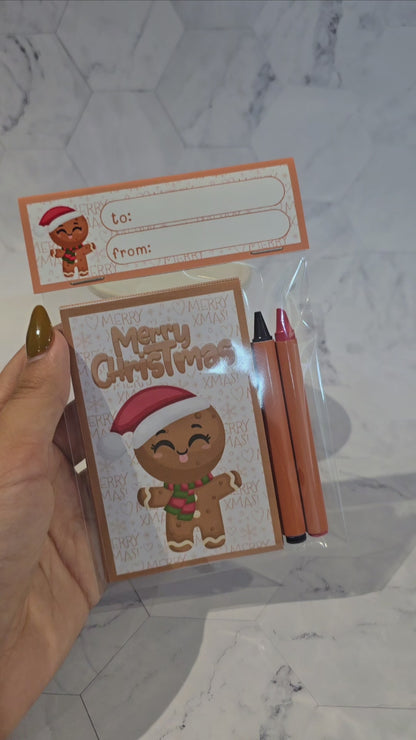 Christmas mini coloring books, Snowman mini coloring pages, Santa Claus party favors