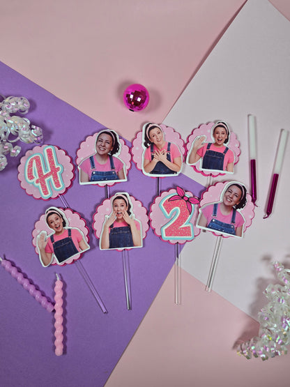 Ms Rachel Cupcake Topper, Ms Rachel cupcake decor, Ms Rachel birthday
