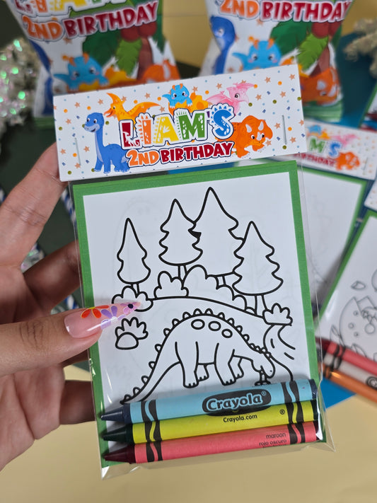 Dinosaurs Coloring books, Dinosaurs party favors