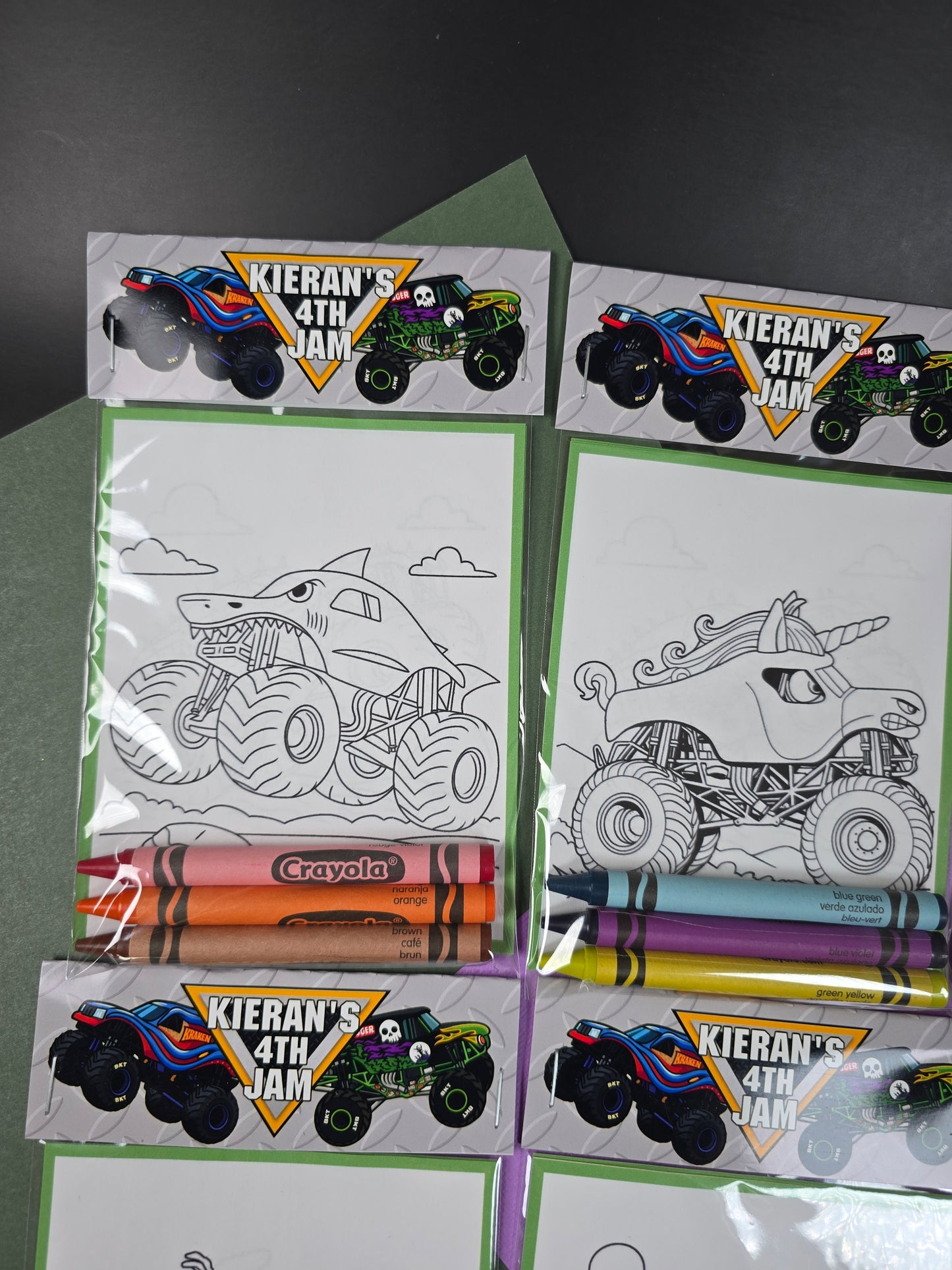 Monster Jam coloring books, Monster Jam coloring pages, Monster jam party favors