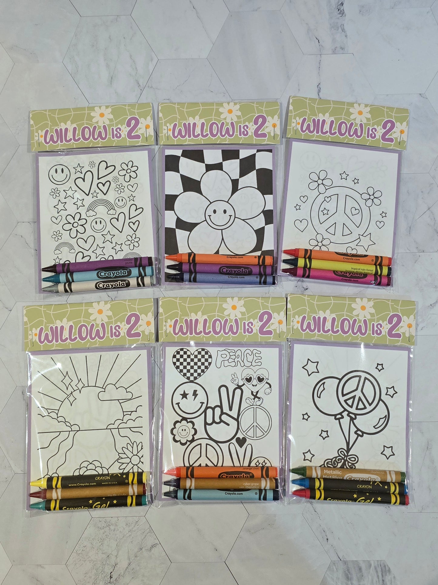 Two groovy coloring books, groovy coloring books, happy faces coloring books