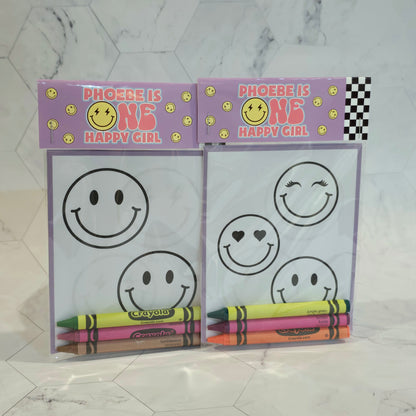 One happy Girl coloring books, daisy coloring pages, one happy girl birthday, first birthday
