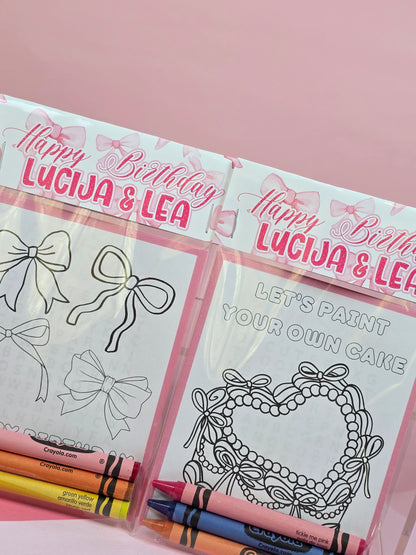 Coquette Coloring books, Love shack fancy party favors, Coquette birthday