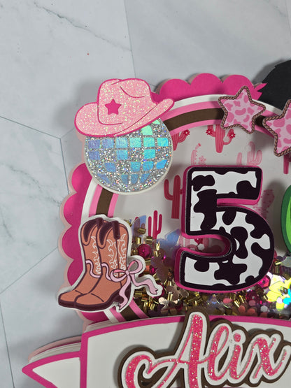 Cowgirl Cake topper, My first rodeo birthday party, Not my first rodeo cake topper, Cowgirl birthday party