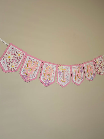 Daisies banner, Wild flowers banner, Daisy theme banner