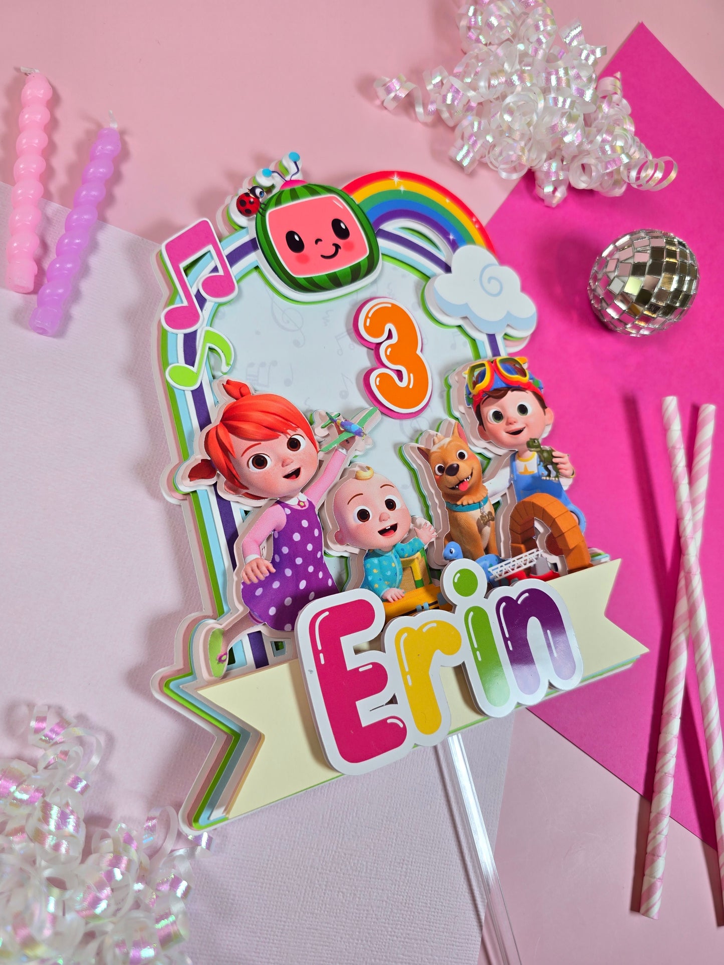 Cocomelon Cake topper, Cocomelon Cake topper, Cocomelon cake topper, Cocomelon birthday
