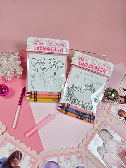 Coquette Coloring books, Love shack fancy party favors, Coquette birthday