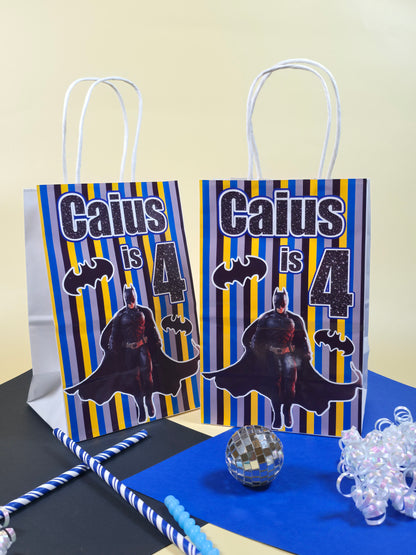 Batman Goodie bags, Batman gody bags, Batman party theme