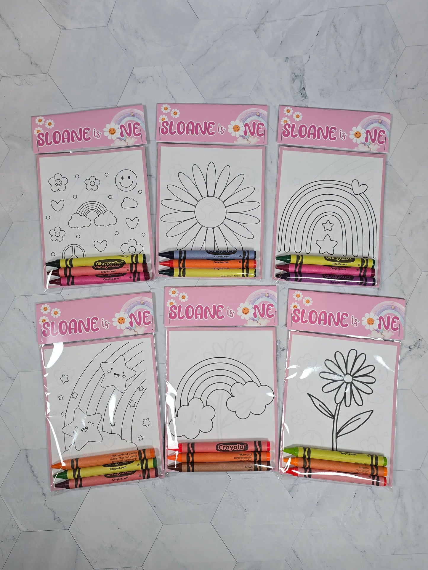 Daisy coloring books, Groovy Flowers Girly Pink coloring pages