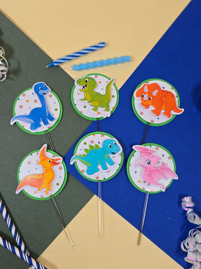 Dinosaurs Cupcake Topper, Dinos cupcake decor