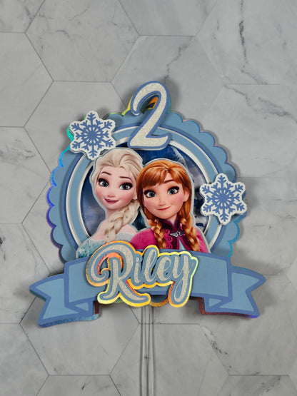 Ice Princess Cake topper, Ice Princess Cake topper, Ice princess birthday