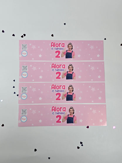 Ms Rachel Water bottle labels,Ms Rachel waterproof labels