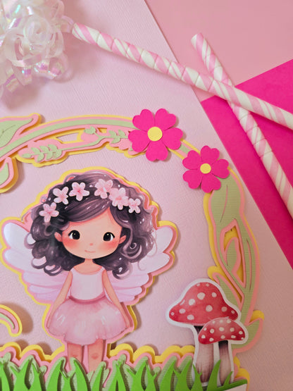 Fairy Cake topper, Fairy garden birthday, Fairy party theme