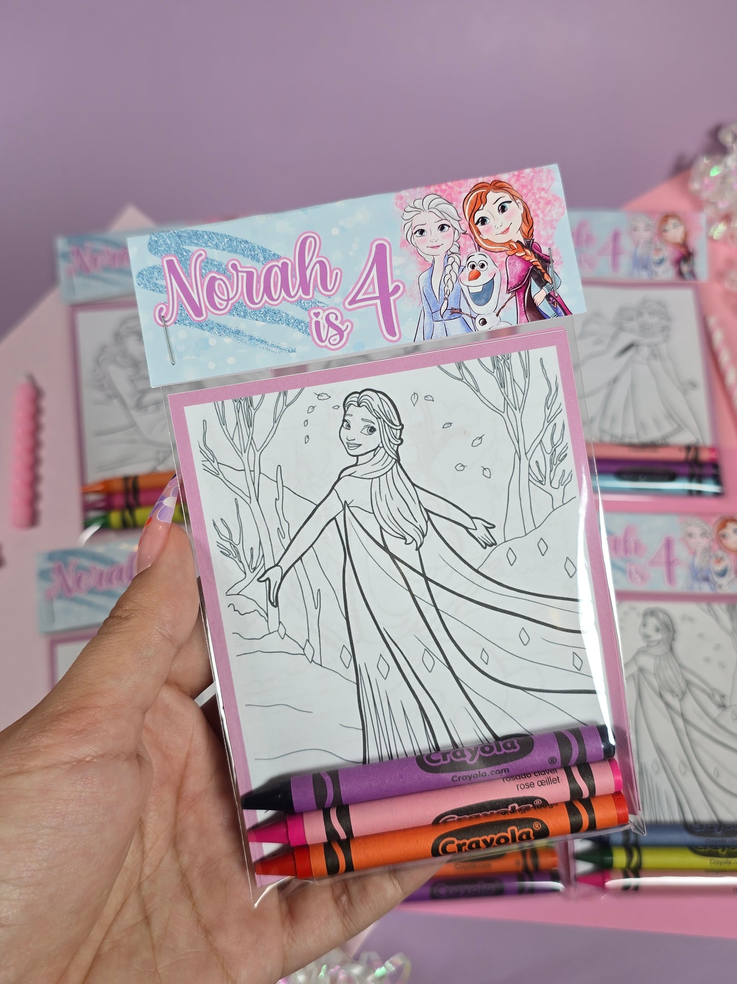 Frozen Coloring books, Frozen party favors, Frozen birthday