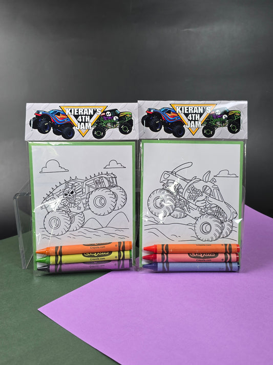 Monster Jam coloring books, Monster Jam coloring pages, Monster jam party favors