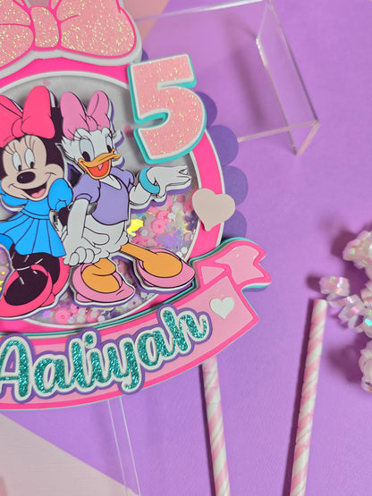 Minnie and Daisy Cake topper, Minnie Cake topper, Daisy cake topper, Minnie and Daisy birthday