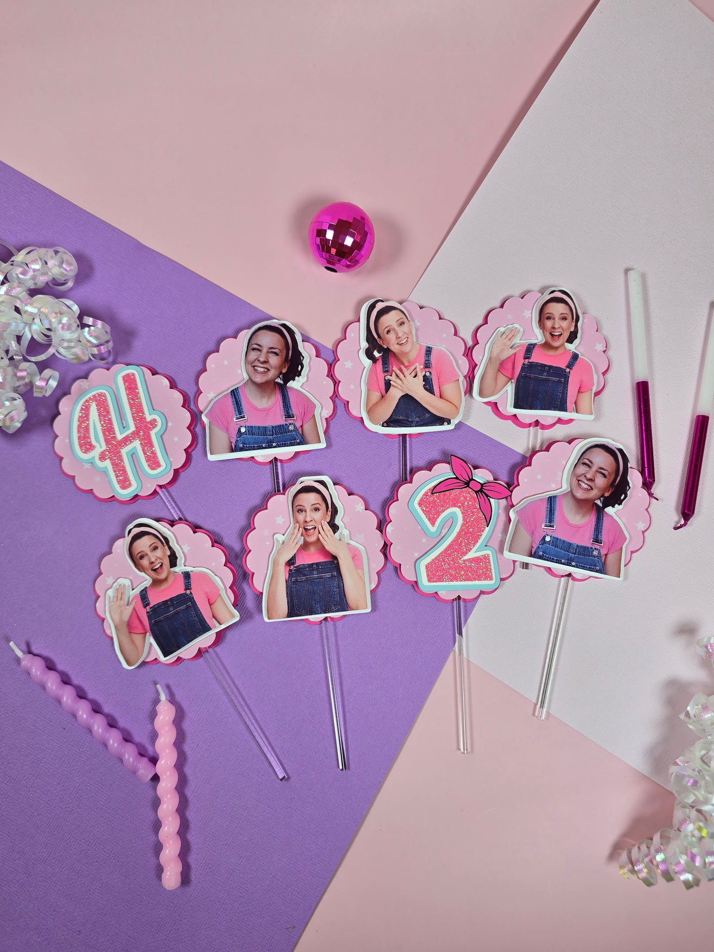 Ms Rachel Cupcake Topper, Ms Rachel cupcake decor, Ms Rachel birthday